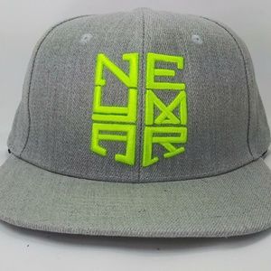 Grey And Green Snapback Hat
